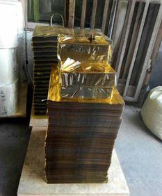 Factory direct supply of PET hot foil bronzing film double gold foil material disposable 12.5C+7C