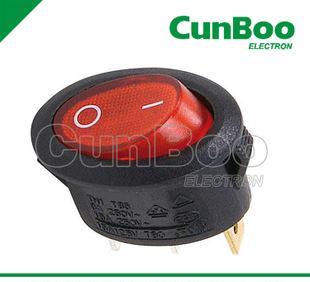 With a light oval rocker switch, band switch with lamp switch, oval switch