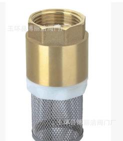 Copper copper filter bottom valve pump suction valve / valve vertical check valve with filter