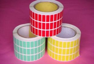 Blank paper dyeing color stickers barcode paper roll bar code label 80*90mm