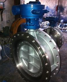 Manual hard seal butterfly valve stainless steel
