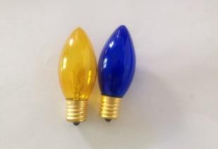 C9-120V7W copper lamp E17 transparent color light bulb