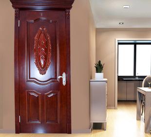 High-end European style solid wood door hand to create eco environmental protection composite door thick composite door
